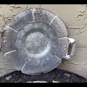 BEAUTIFUL HAND WROUGHT ALUMINUM TRAY